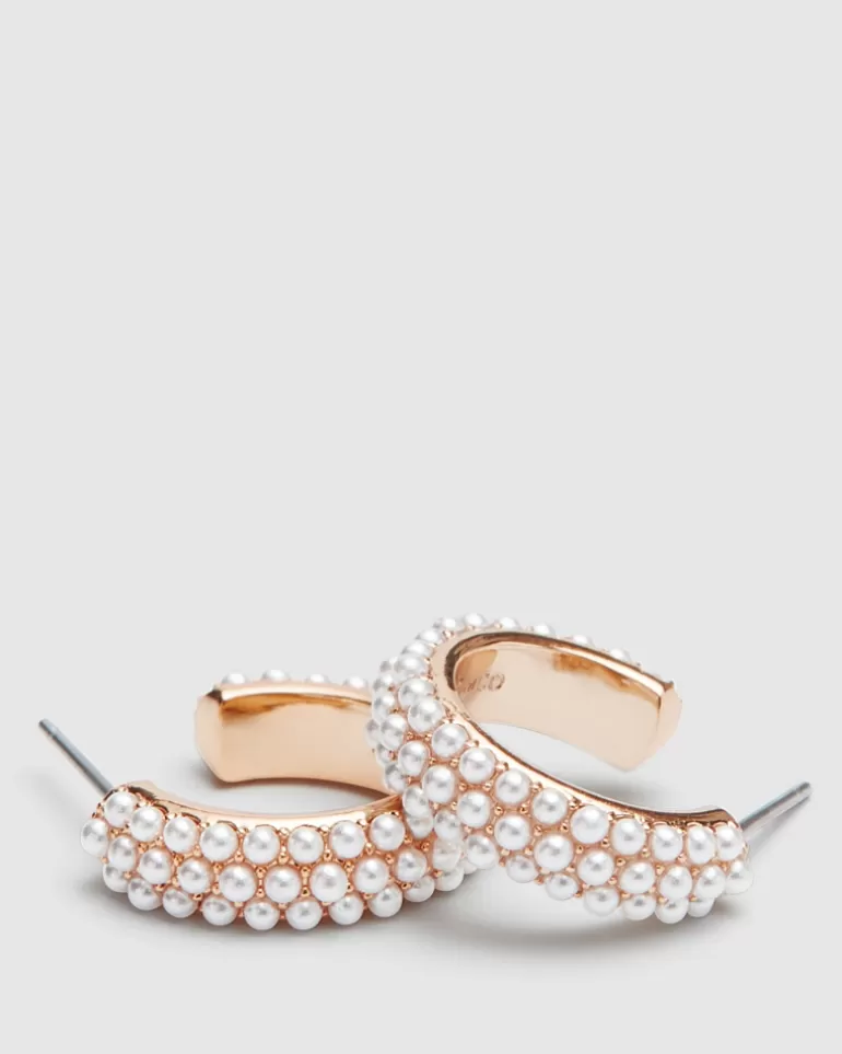 Store Enchant Pearl Hoop Earrings Earrings