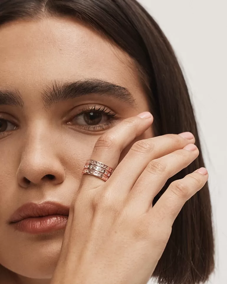 New Halo Ring Stack Rings