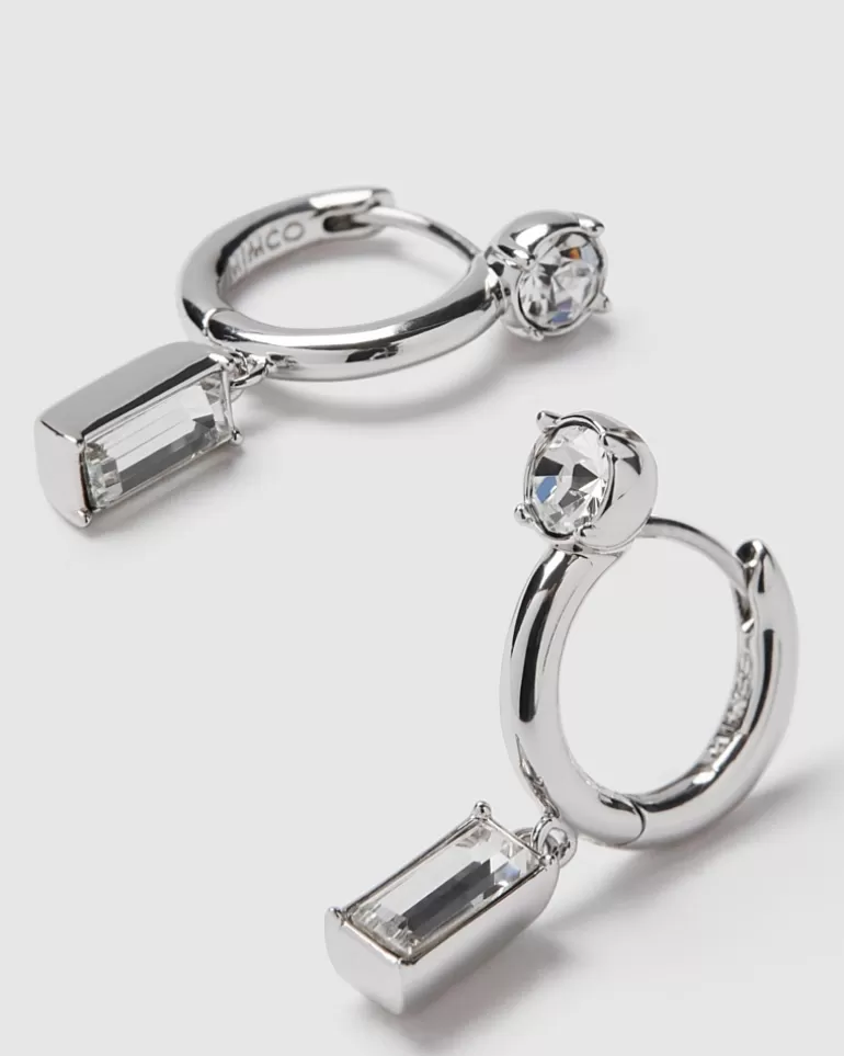Online Harmony Charm Huggie Earrings Earrings