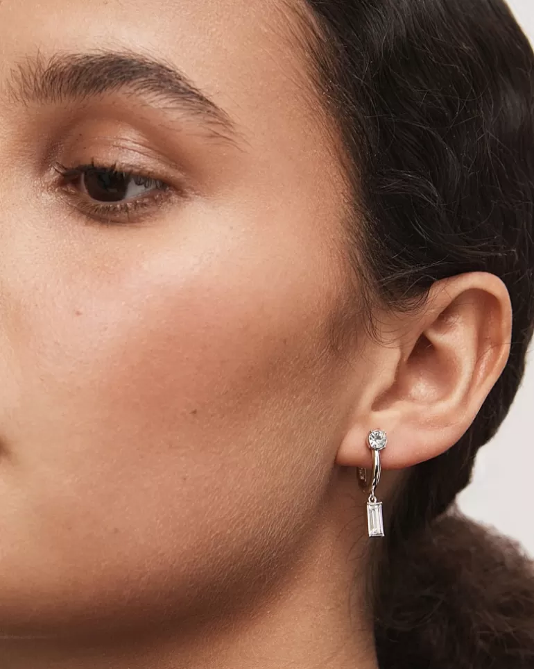 Online Harmony Charm Huggie Earrings Earrings